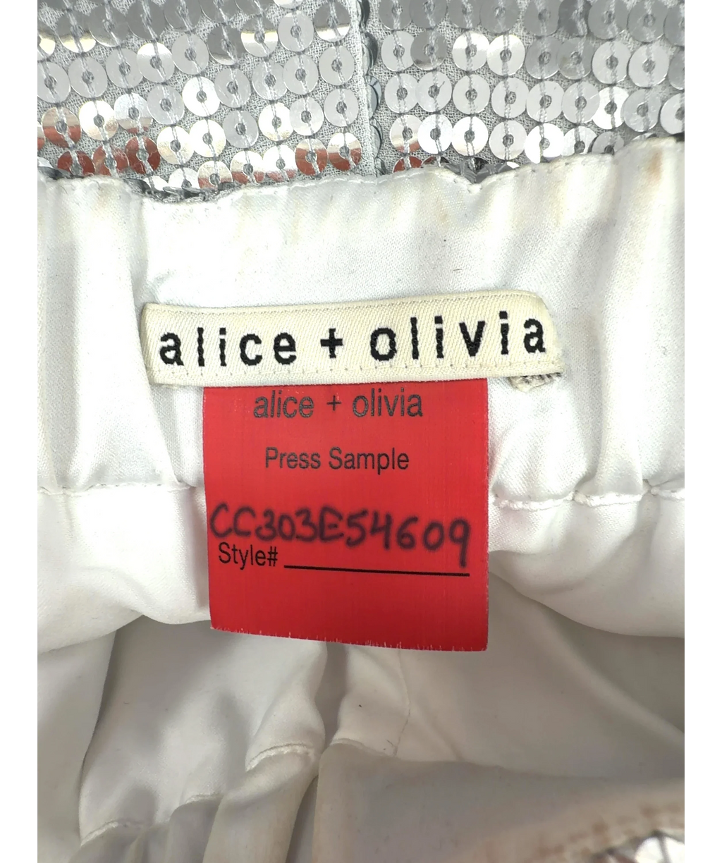 Alice + Olivia silver Colour, size UK S/M — detail