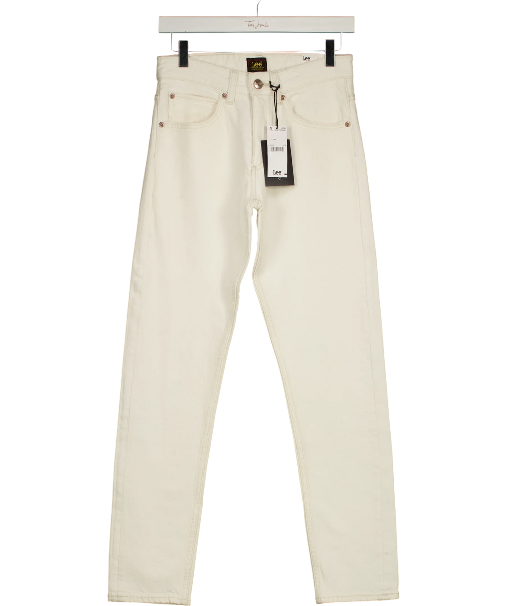 Lee cream Mid Rise Rider Slim Straight, size W26 — front