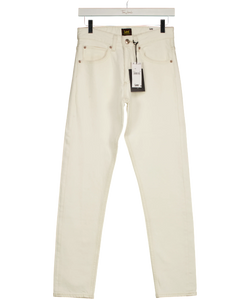 Lee cream Mid Rise Rider Slim Straight, size W26 — front