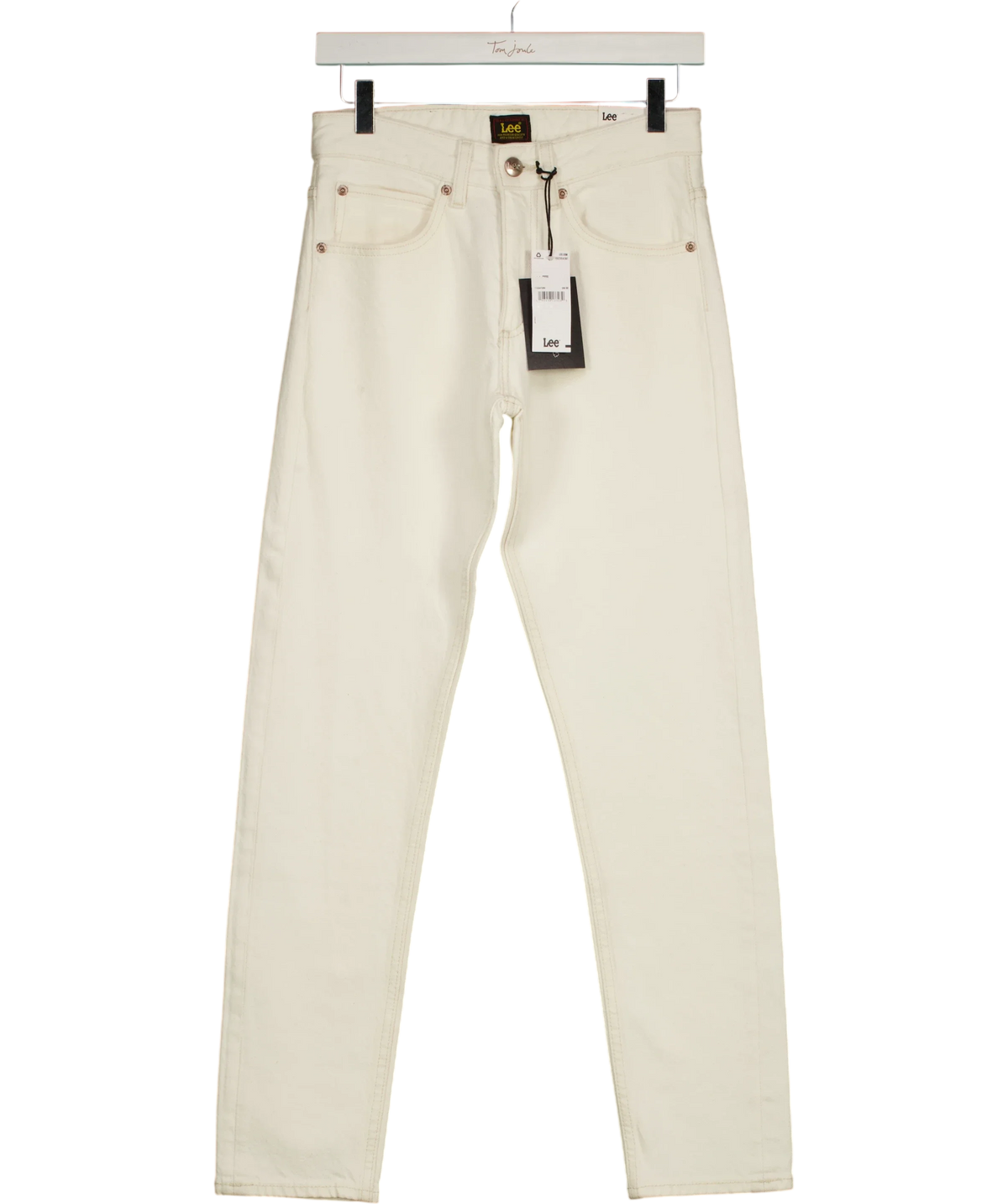 Lee cream Mid Rise Rider Slim Straight, size W26 — front