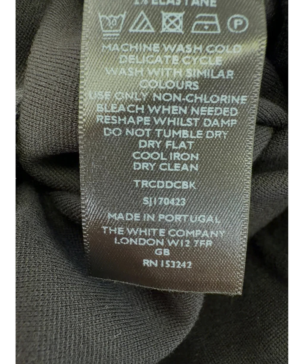 The White Company Black Colour, size UK 8 — fabric detail