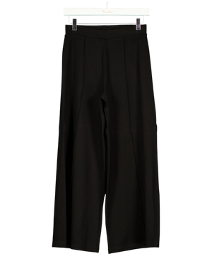 The White Company Black Wide Leg Trousers UK 8