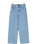 Theory Blue Wide Crop Jean, size W24 — front