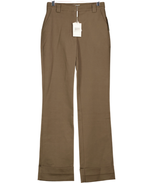 Pretty Lavish Eddie Turn Up Trouser Brown UK 8