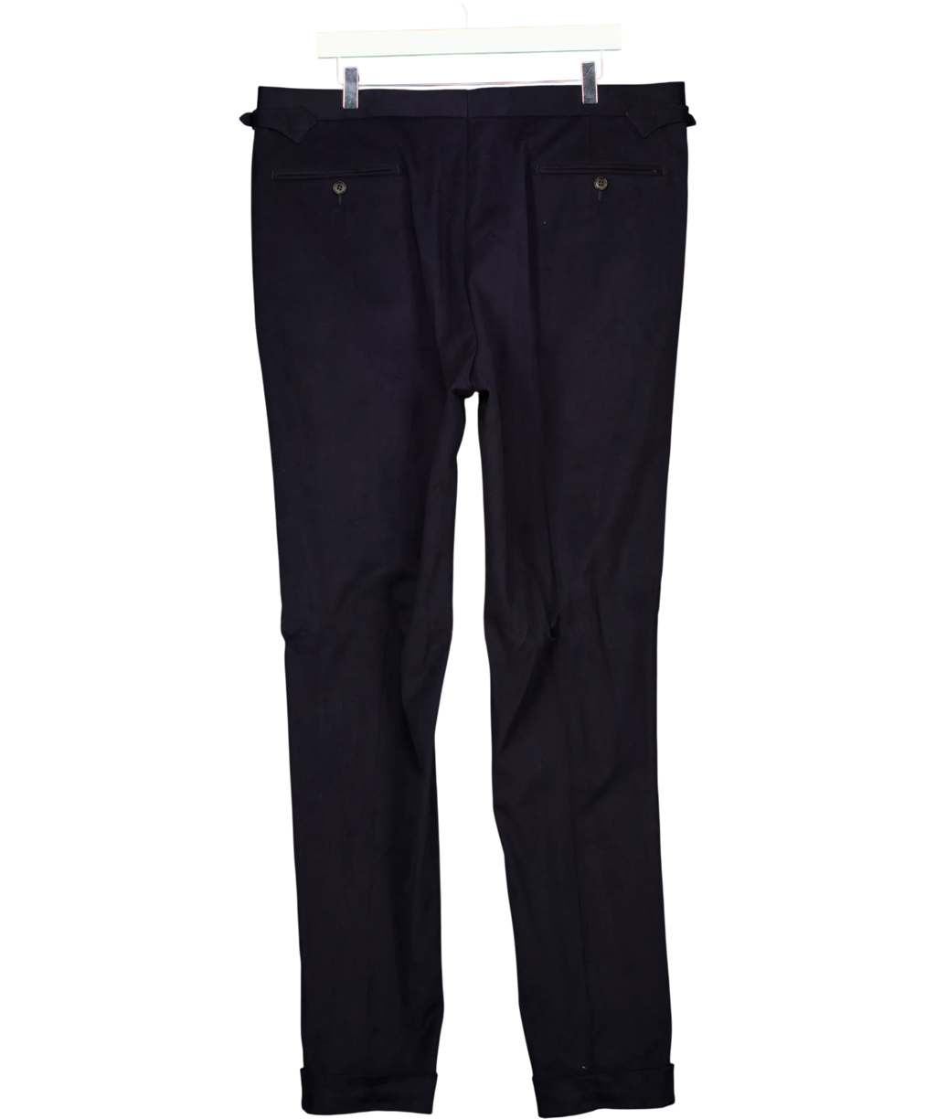 SuitSupply navy Navy Vigo Trousers, size UK 42" CHEST — back