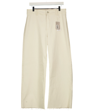 MANGO Catherin High Waist Culotte Jeans White UK 14
