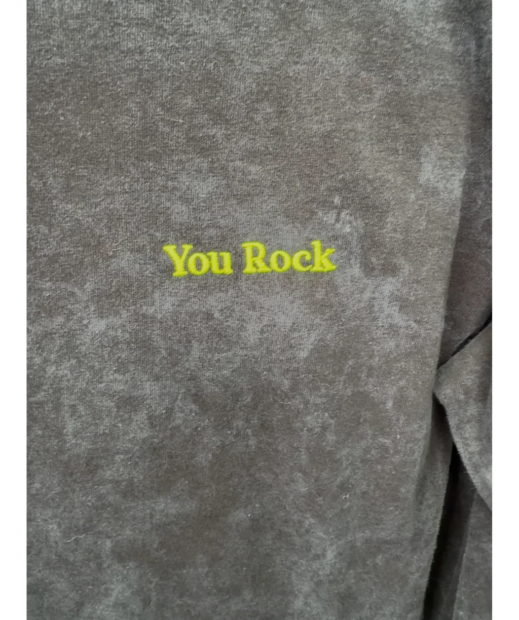 Olive & Frank Grey You Rock, size UK L — fabric detail