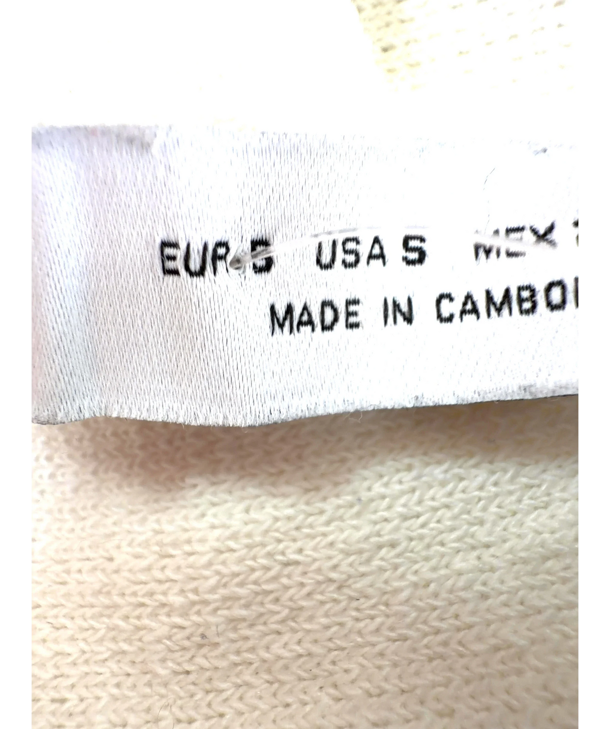 ZARA Cream Colour, size UK S — care label