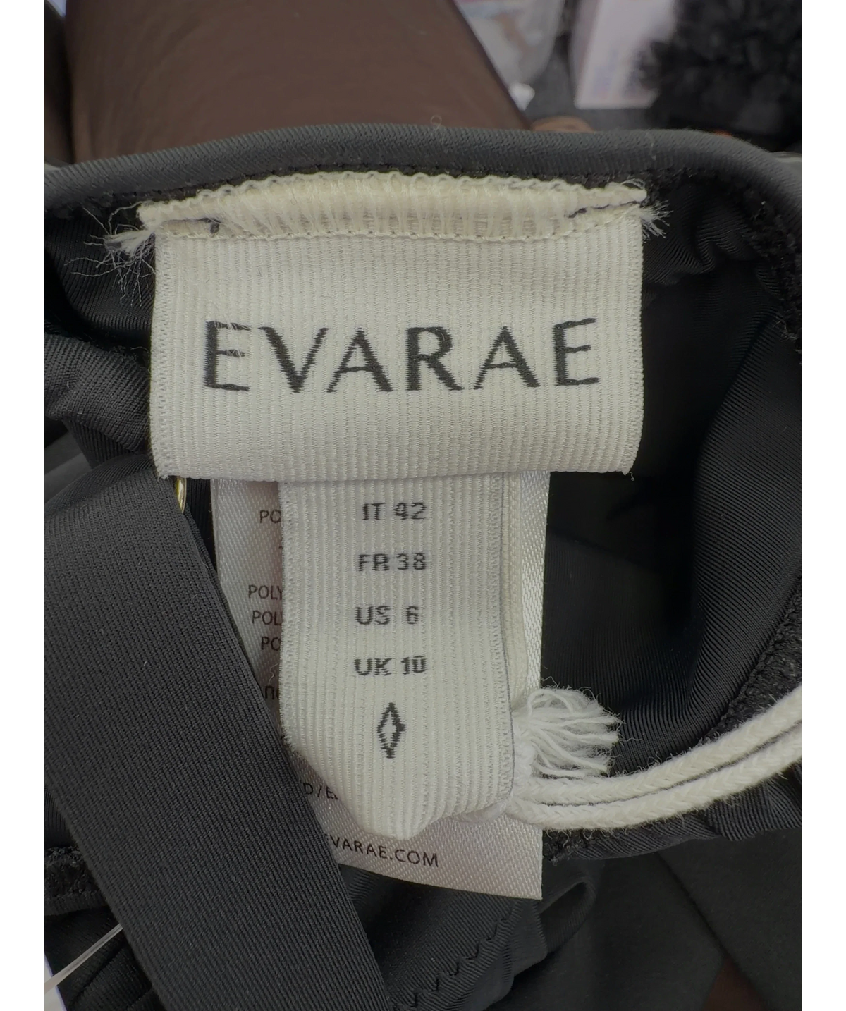 EVARAE Black Colour, size UK 10 — detail
