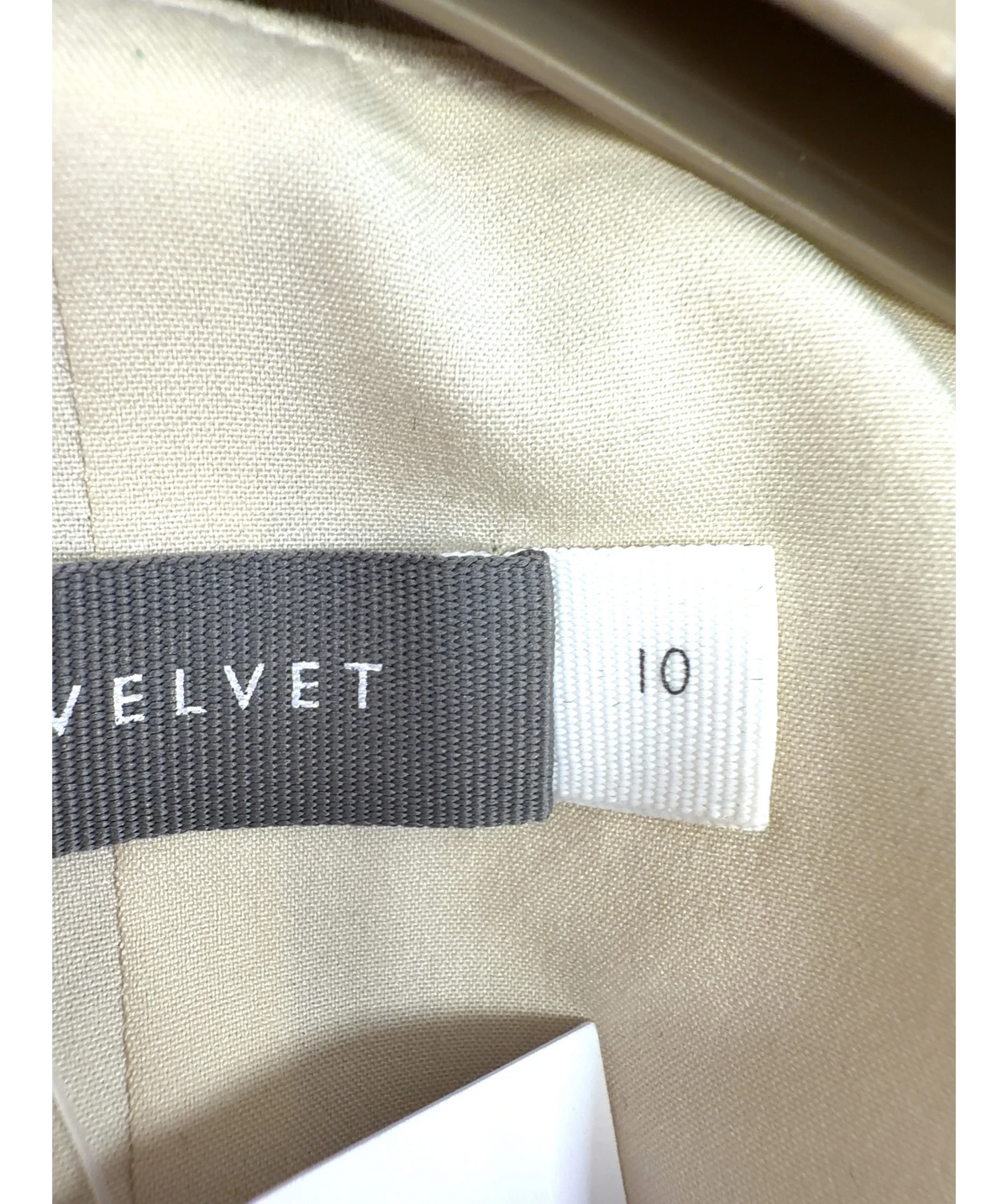 Mint Velvet Cream Colour, size UK 10 — care label