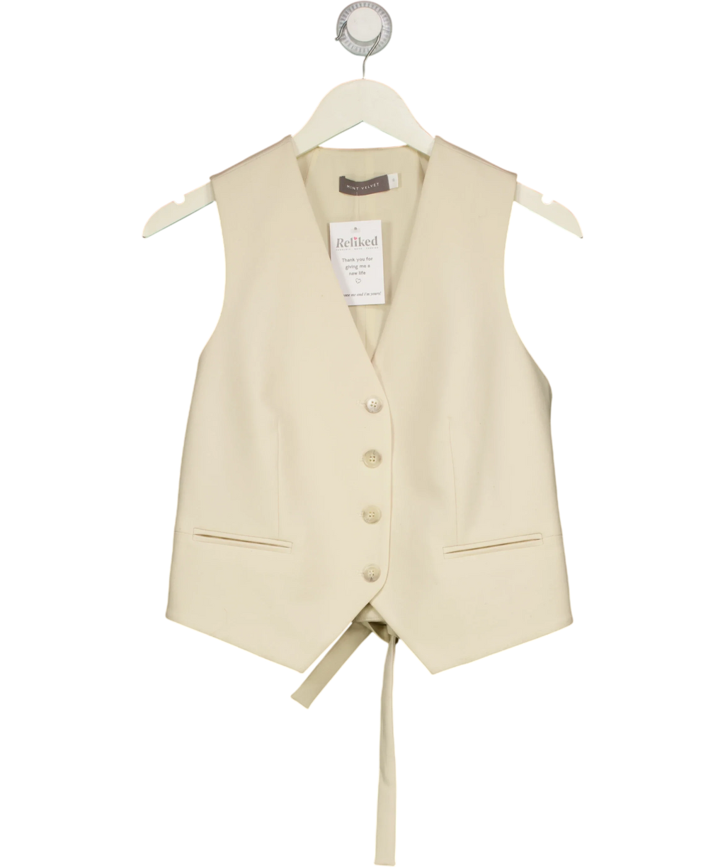 Mint Velvet Cream Colour, size UK 10 — front