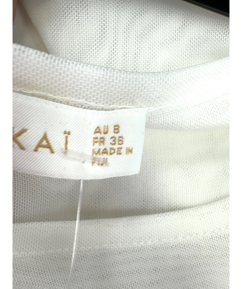 Kookai White Colour, size UK 8 — care label