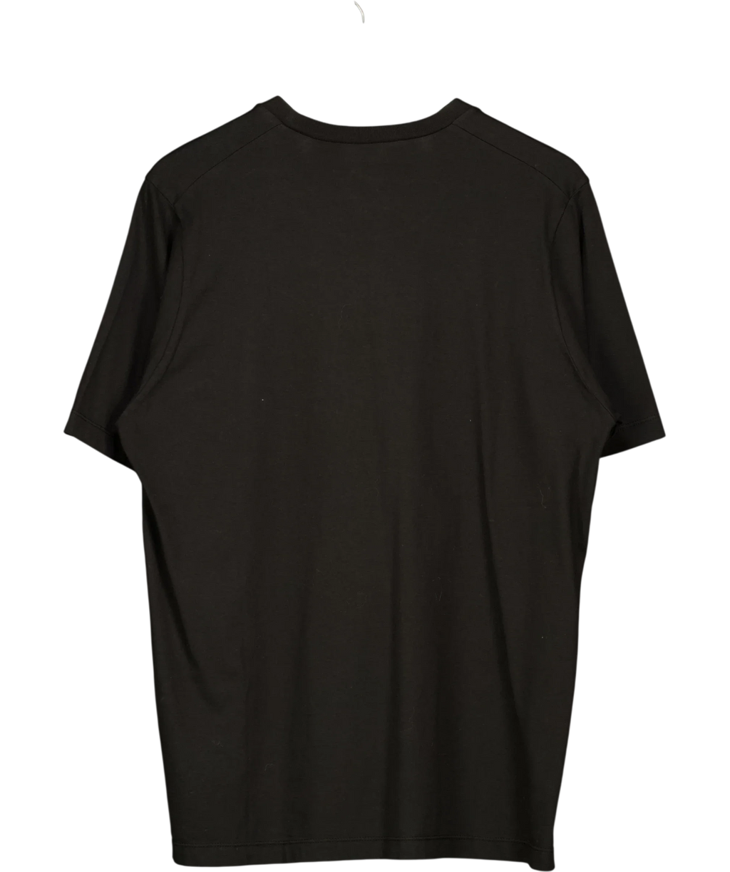 DSQUARED2 Black Black Red Logo Slouch Fit T-Shirt, size UK S — back