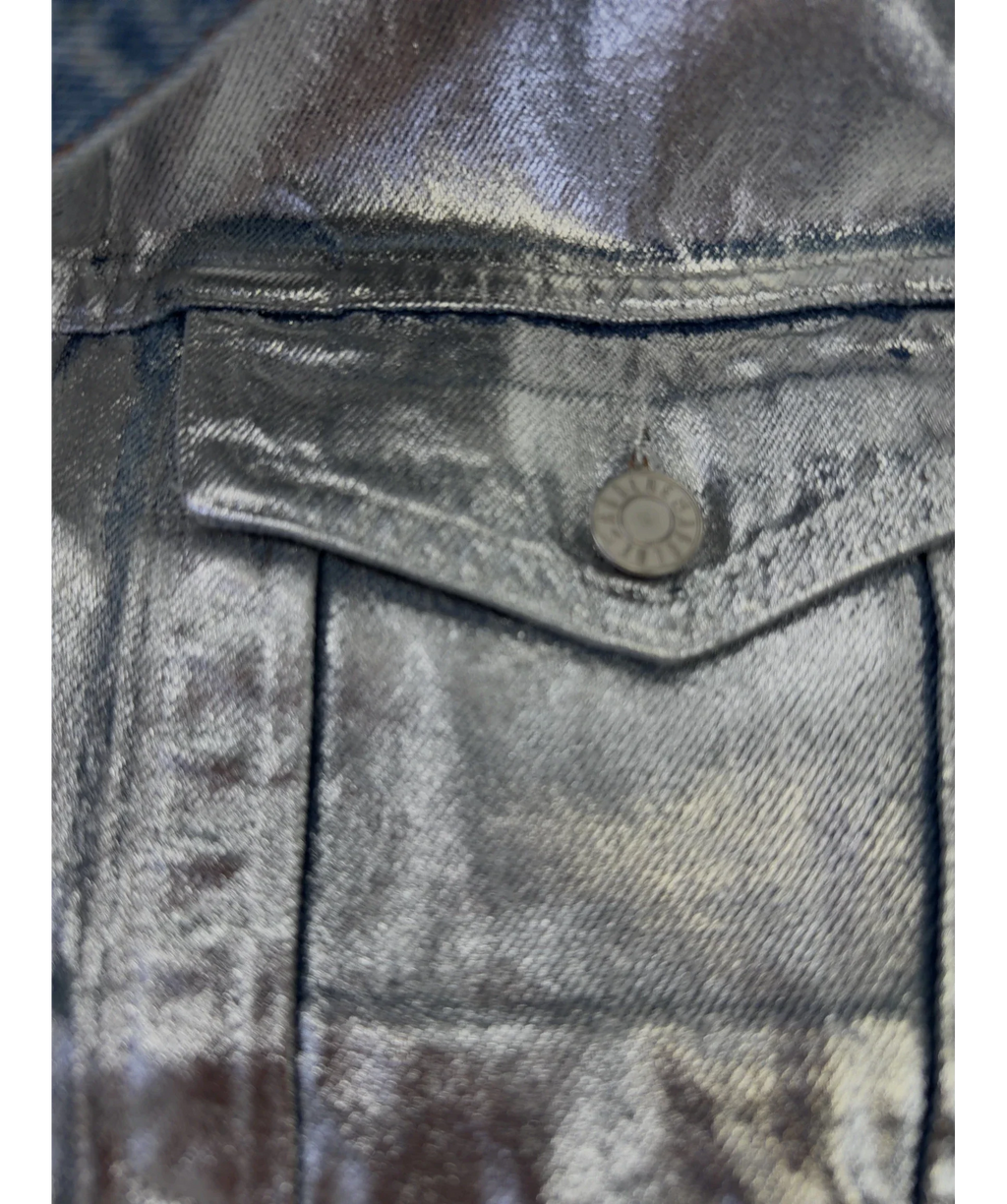 AGOLDE silver Charli Jacket, size UK S — back