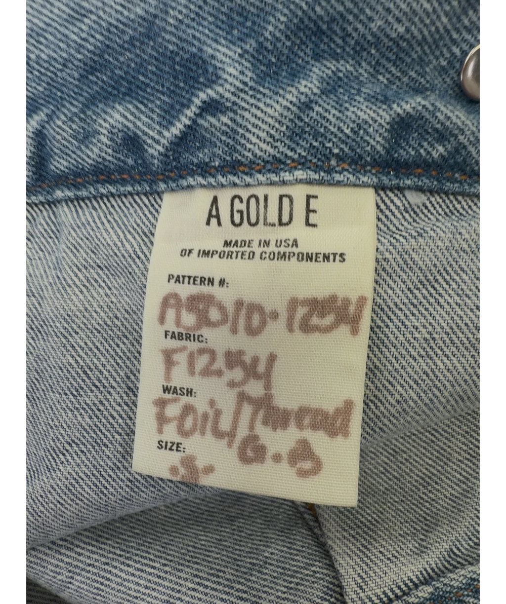 AGOLDE silver Charli Jacket, size UK S — label