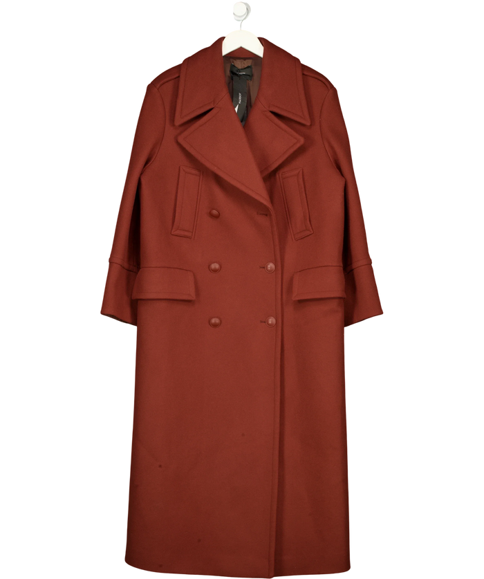 Joseph Raisin Brown Virgin Wool & Cashmere Coat UK 6