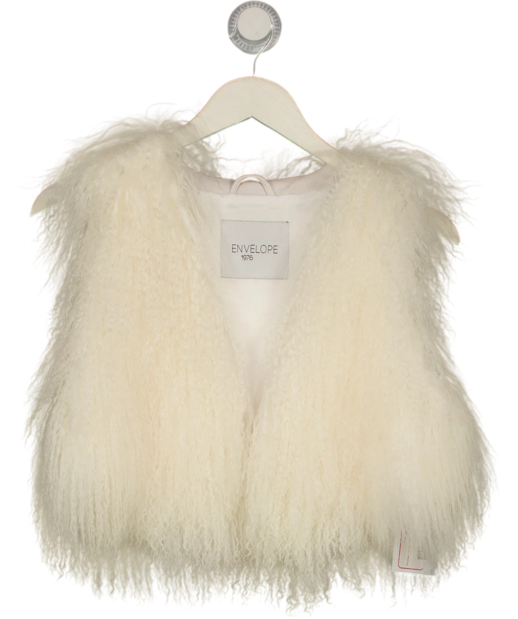 ENVELOPE 1976 Cream Vestlia Vest, size UK XS/S — front