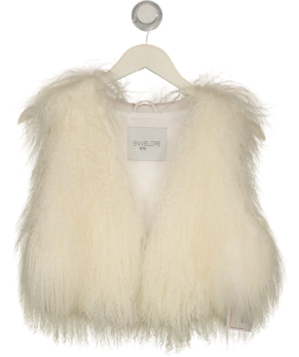 ENVELOPE 1976 Cream Vestlia Vest, size UK XS/S — front