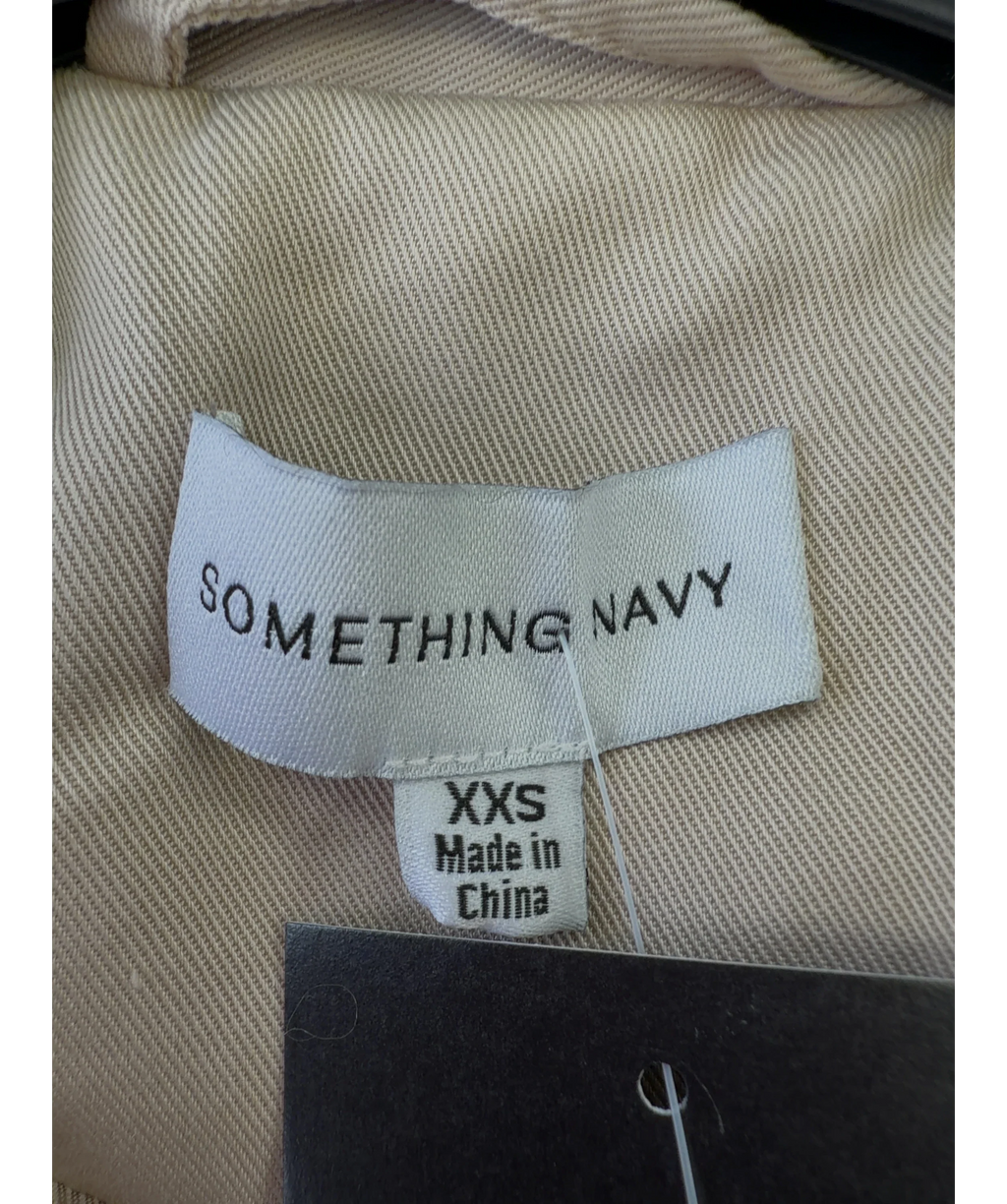 Something Navy Beige Something Delicate Blazer, size UK XXS — detail