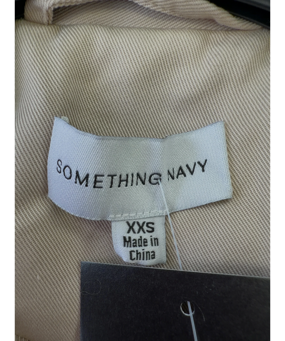 Something Navy Beige Something Delicate Blazer, size UK XXS — detail