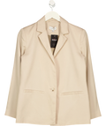 Something Navy Beige Something Delicate Blazer, size UK XXS — front