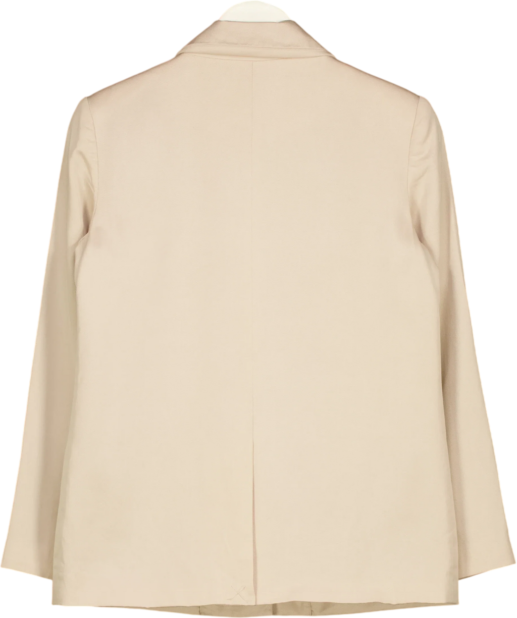 Something Navy Beige Something Delicate Blazer, size UK XXS — back