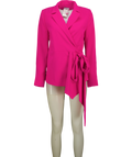 Coast Pink Waterfall Drape Wrap Blazer, size UK 10 — front