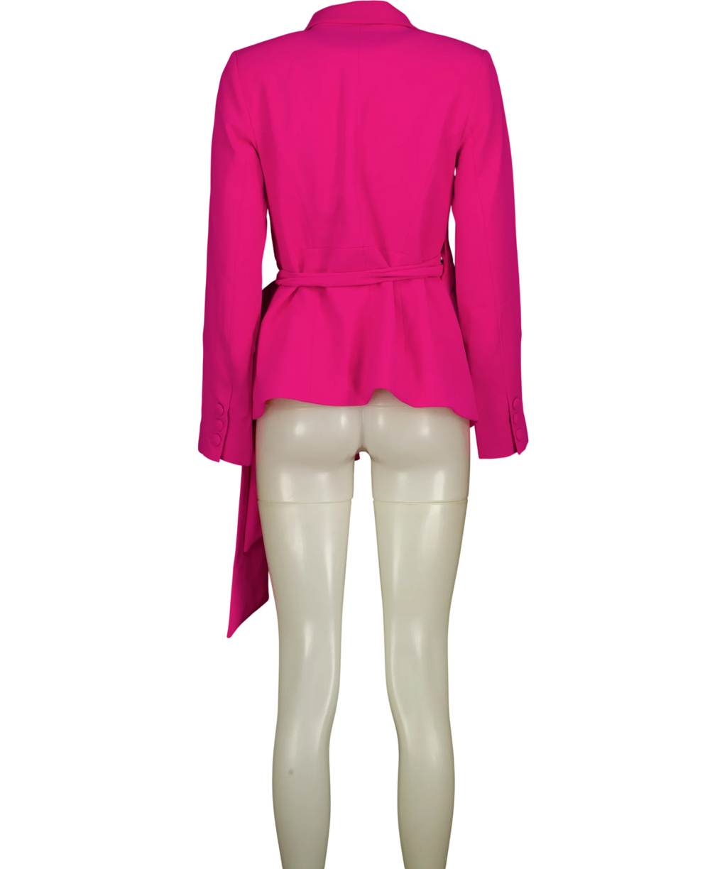 Coast Pink Waterfall Drape Wrap Blazer, size UK 10 — back