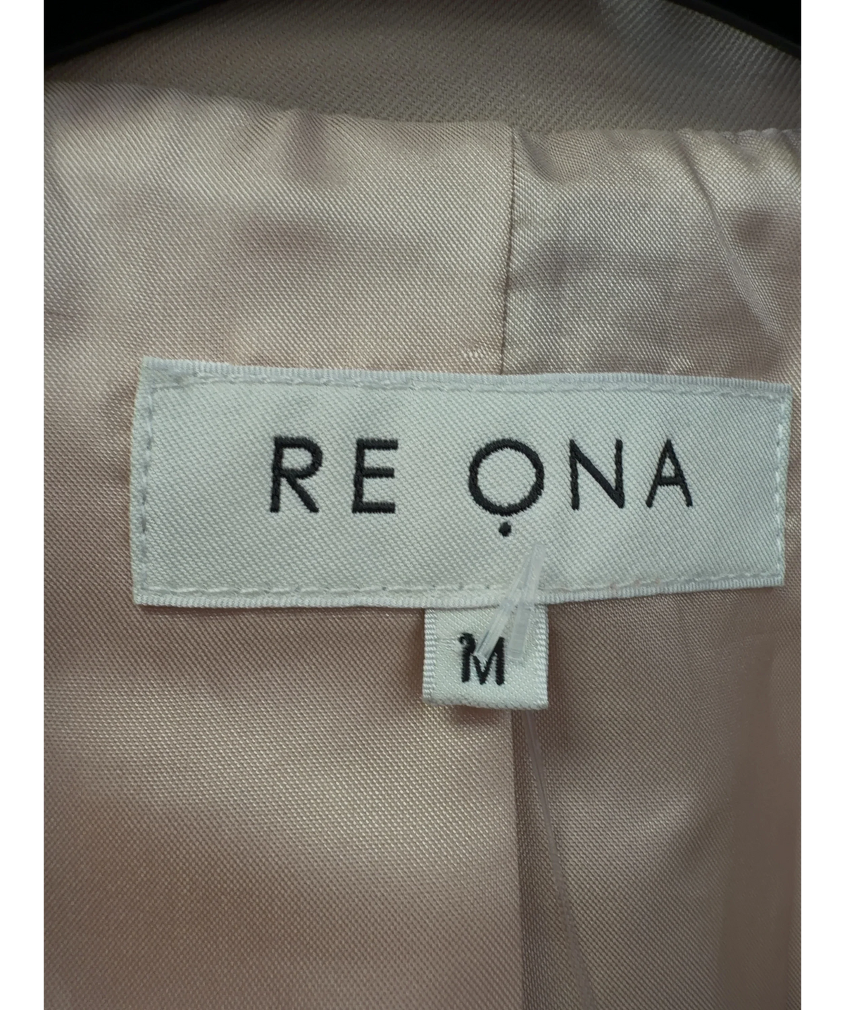 Re Ona Beige Colour, size UK M — care label