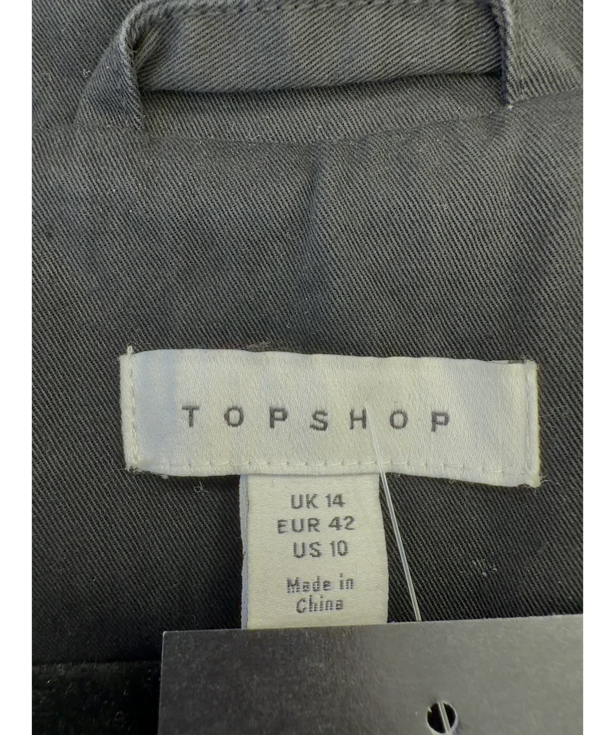 TOPSHOP Black Colour, size UK 14 — detail