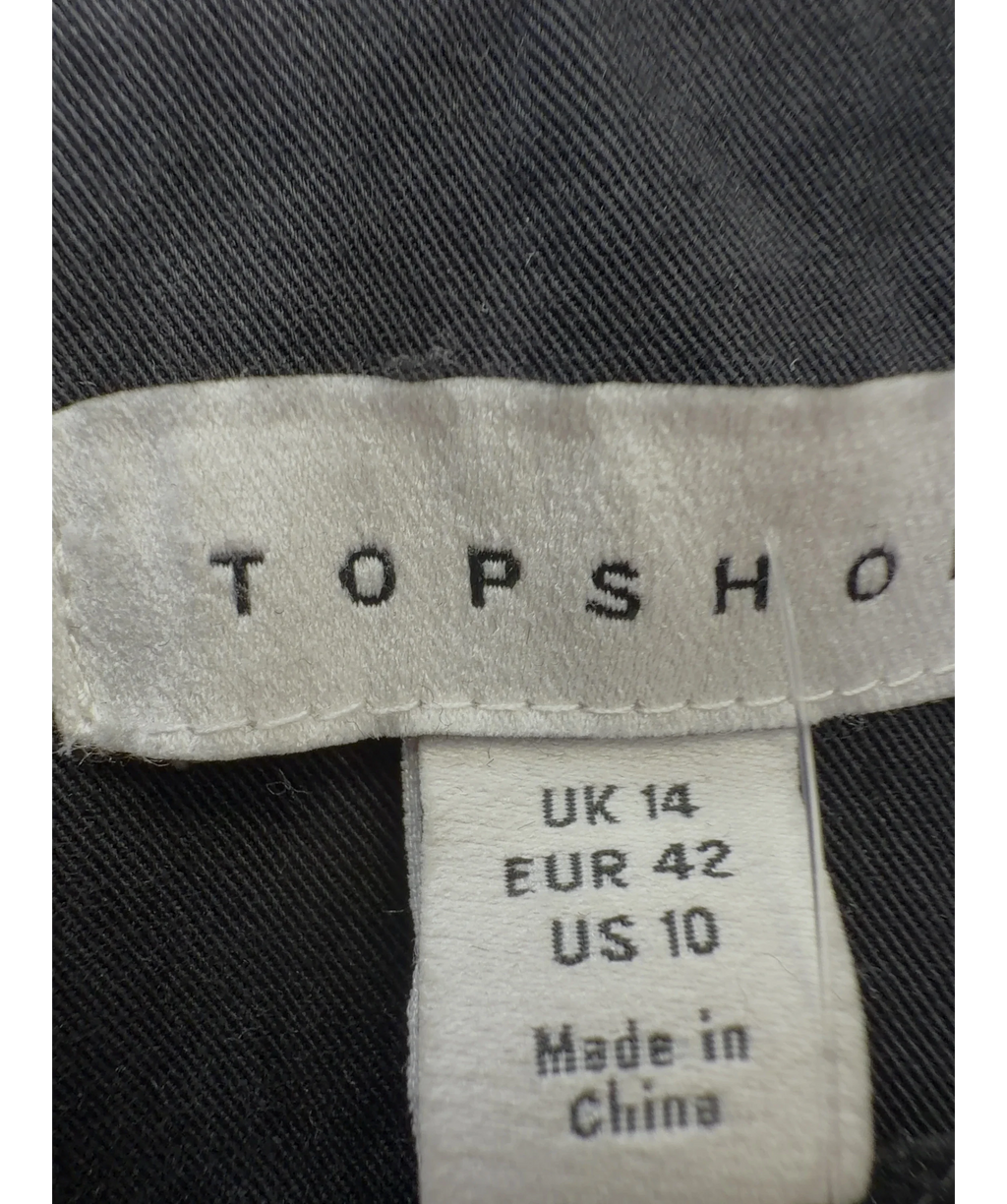 TOPSHOP Black Colour, size UK 14 — label