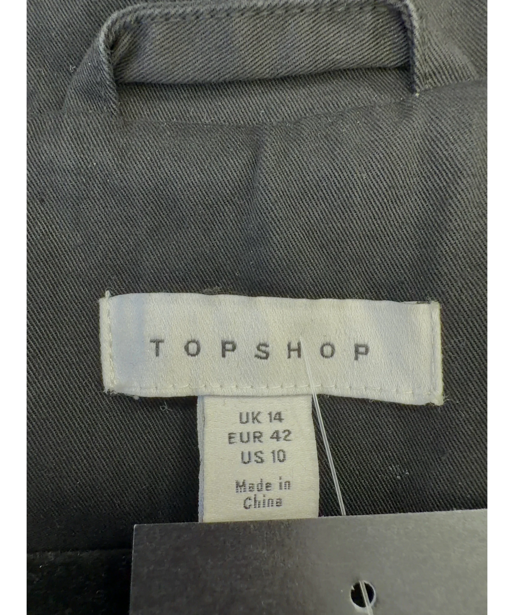 TOPSHOP Black Colour, size UK 14 — care label