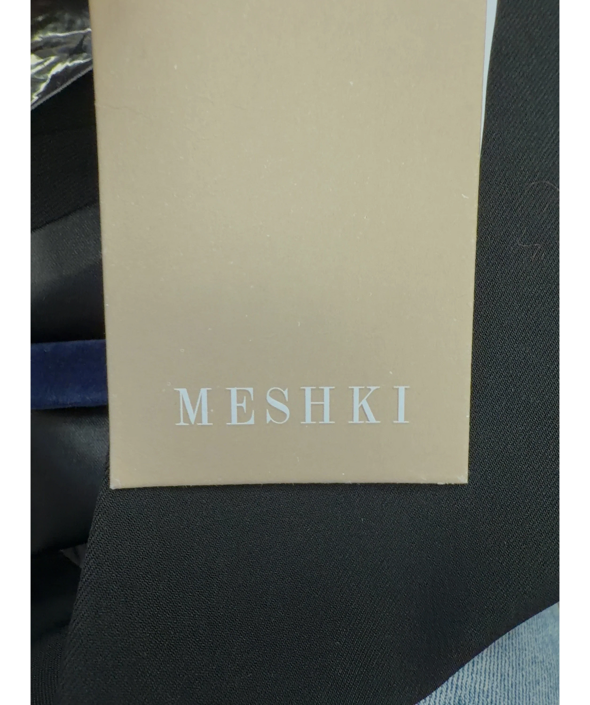 Meshki Black Hurley Long Sleeve Blazer Mini Dress, size UK S — detail
