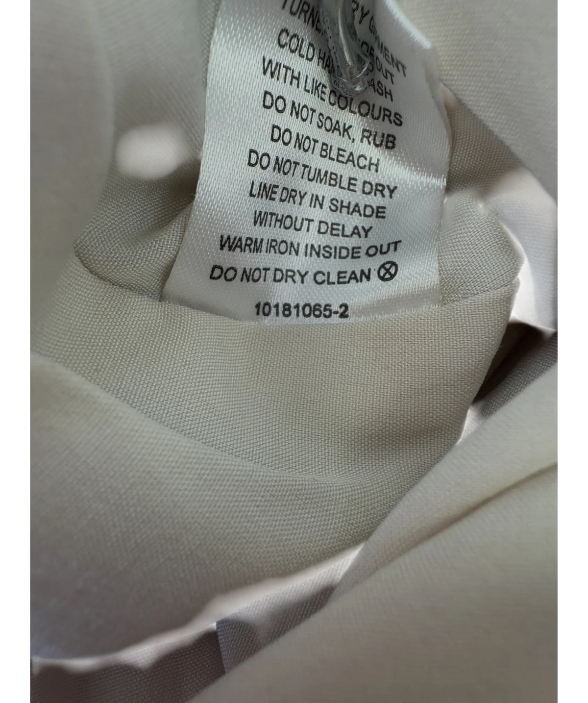 C/MEO COLLECTIVE Beige Colour, size UK S — fabric detail