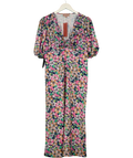 Little Mistress Multicoloured Multi Tie Midaxi Dress, size UK 12 — front