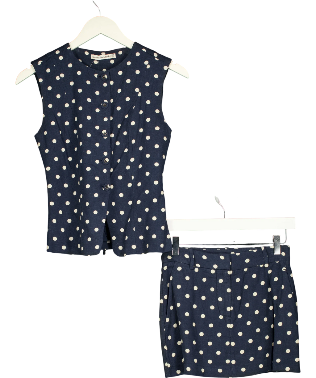 ABERCROMBIE & FITCH navy Colour, size UK XXS — front