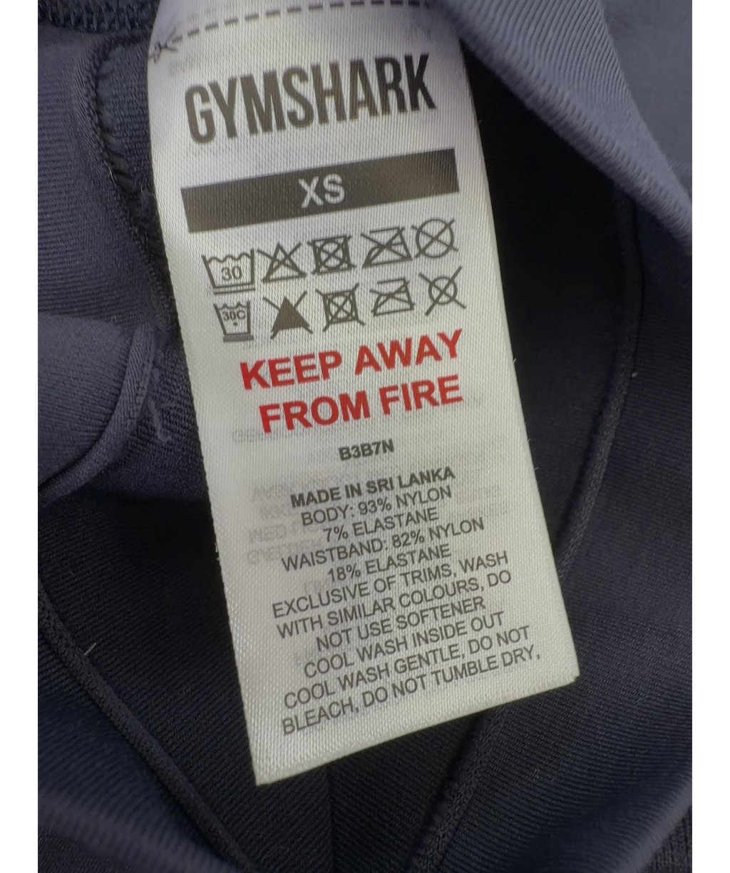 GYMSHARK Blue Colour, size UK S — label