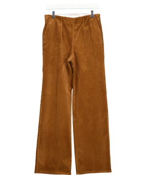 Talbots Brown Corduroy Wide Leg Trousers Uk S