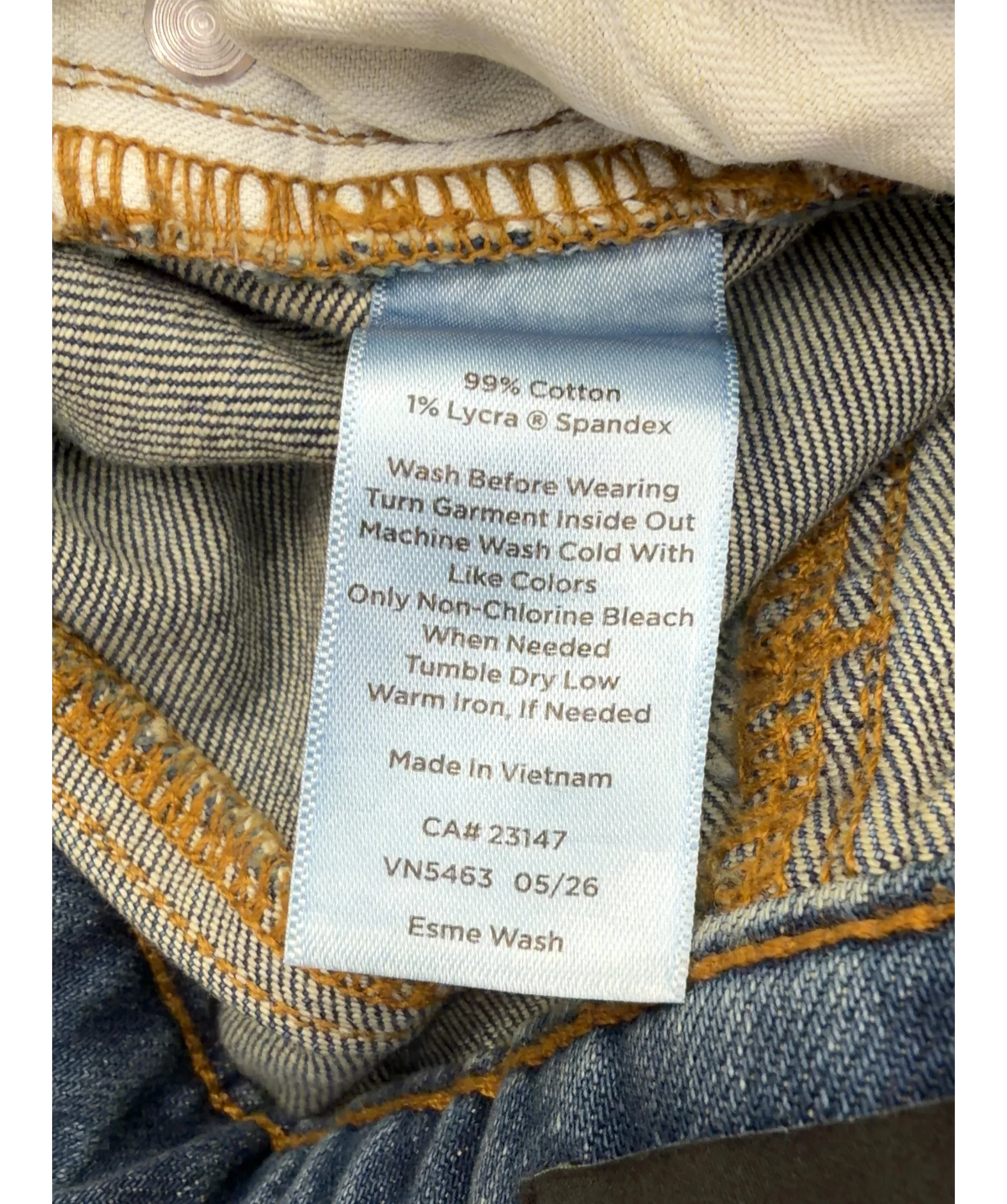TALBOTS Blue Barely Boot Jean, size UK 4 — label