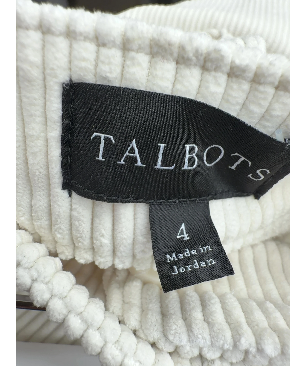 TALBOTS Cream Colour, size UK 4 — care label