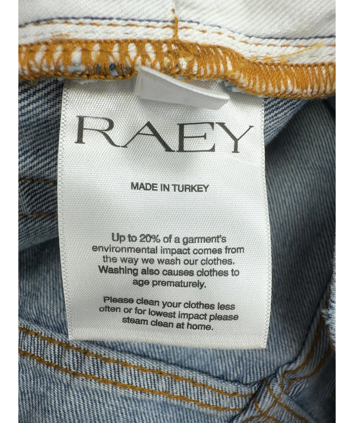 Raey Blue Colour, size W28 — detail
