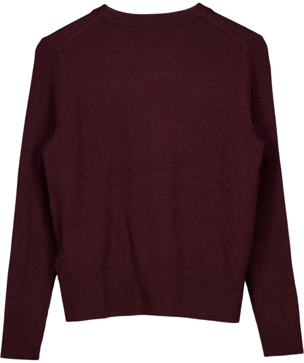 Hobbs burgundy The Amira Wool Cashmere Jumper, size UK M — back