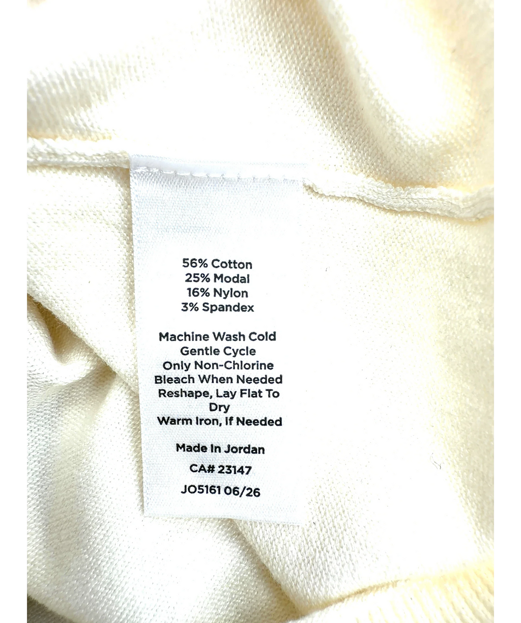 TALBOTS Cream turtleneck sweater, size UK M — label