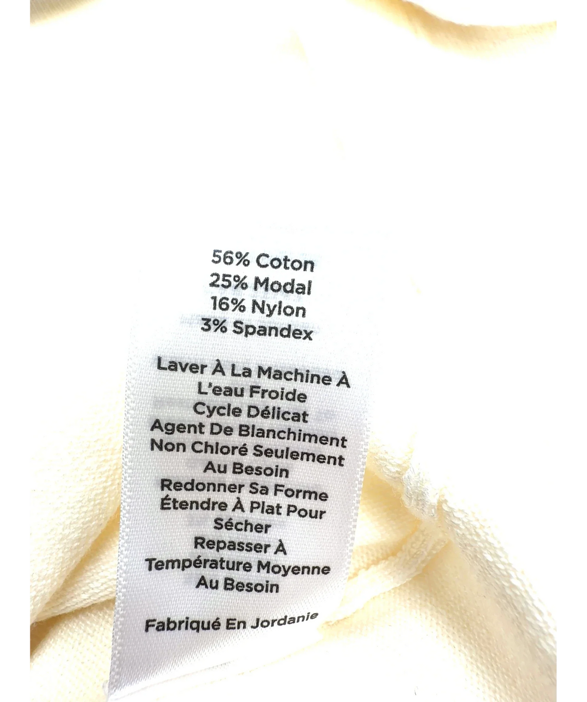 TALBOTS Cream turtleneck sweater, size UK M — fabric detail