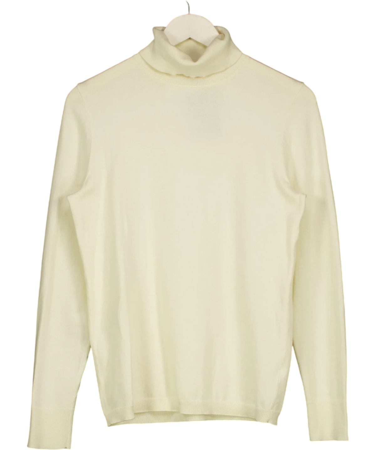 TALBOTS Cream turtleneck sweater, size UK M — front