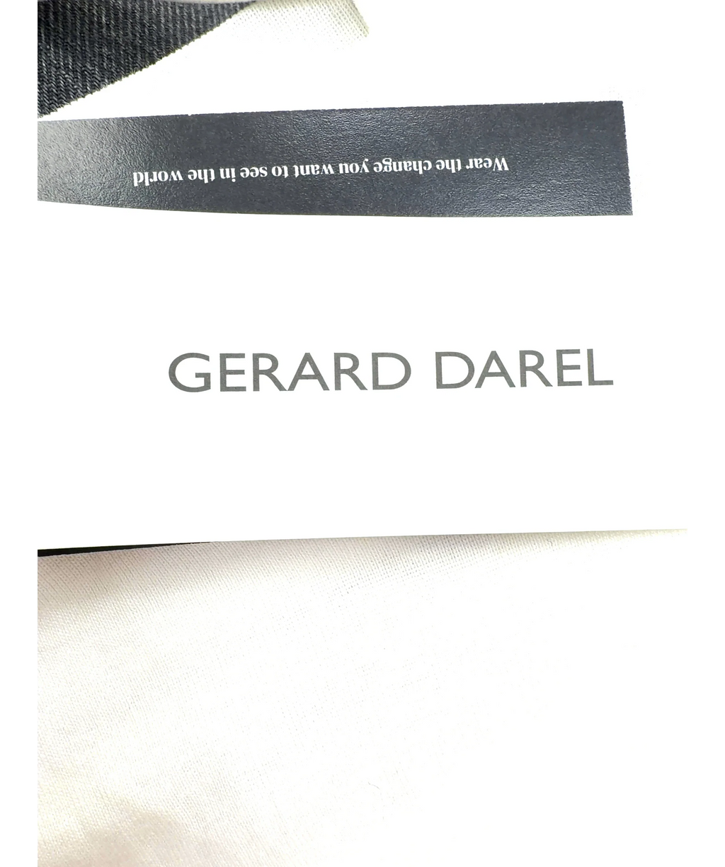 Gerard Darel white Bara Long Sleeve Cotton T-Shirt, size UK S — detail