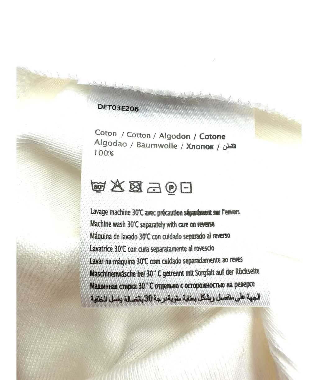 Gerard Darel white Bara Long Sleeve Cotton T-Shirt, size UK S — label