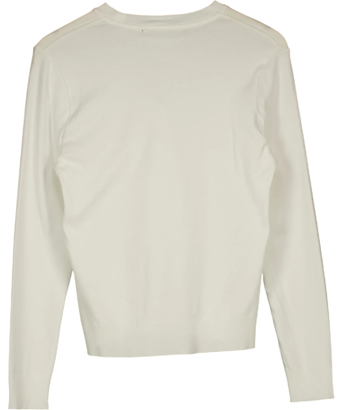 Gerard Darel white Bara Long Sleeve Cotton T-Shirt, size UK S — back