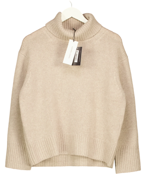 Gerard Darel Rianne 100% Cashmere Beige Jumper UK M