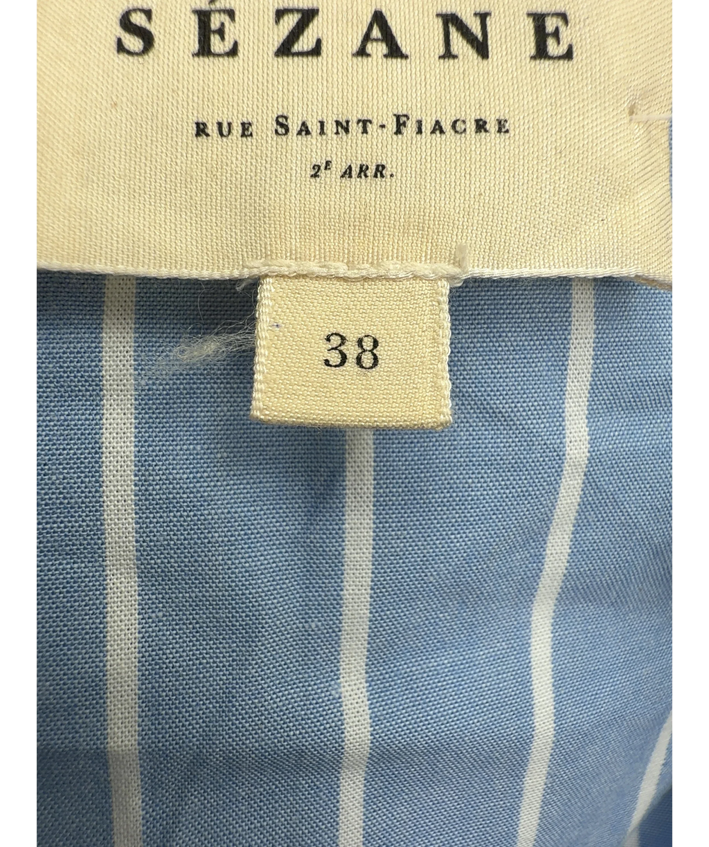 Sézane Blue Colour, size UK 10 — care label